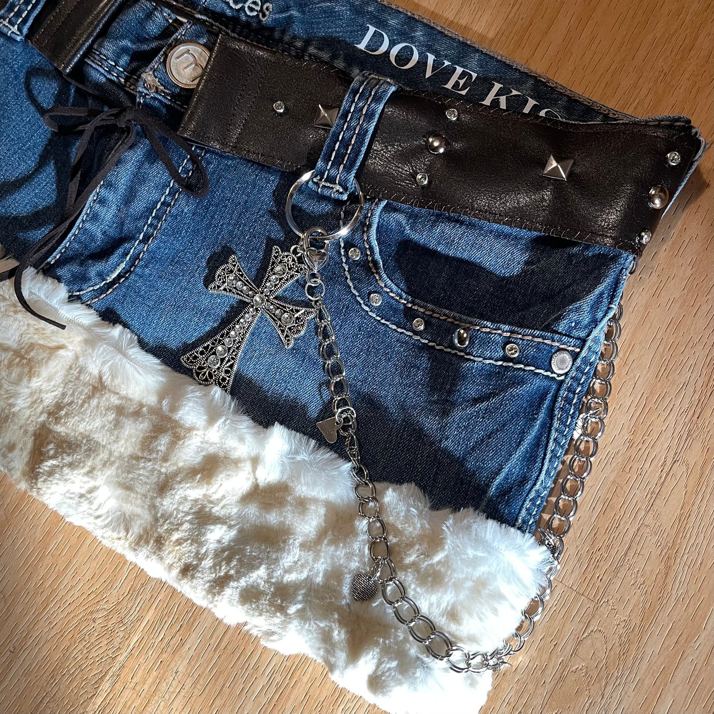 ROCKSTAR PRINCESS Micro Mini Faux Fur Skirt - SIZE XL