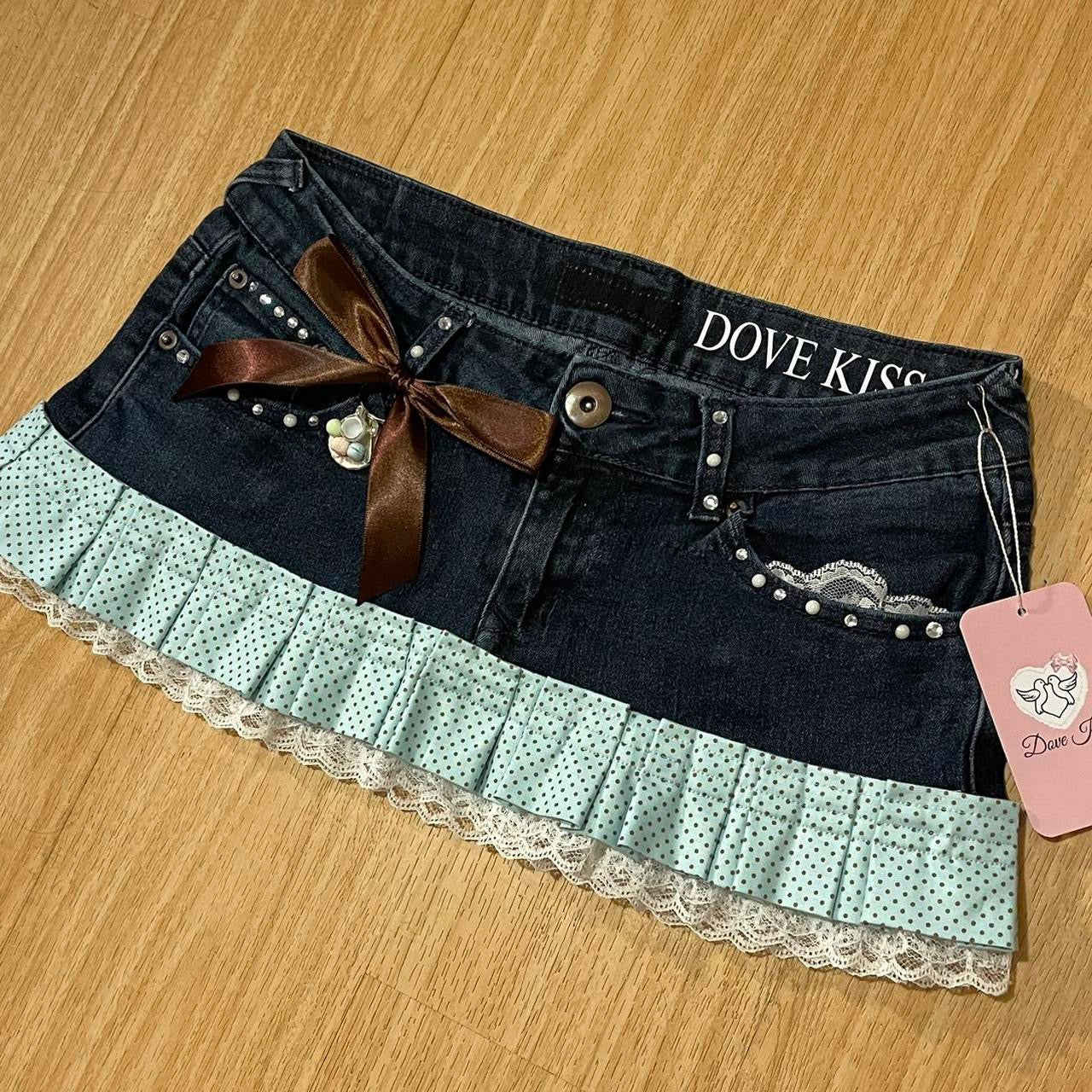 𓏲ּ𝄢 ‘𝐶𝑎𝑓𝑒 𝐷'𝑎𝑚𝑜𝑢𝑟’ Princess Micro Mini Skirt - SIZE S