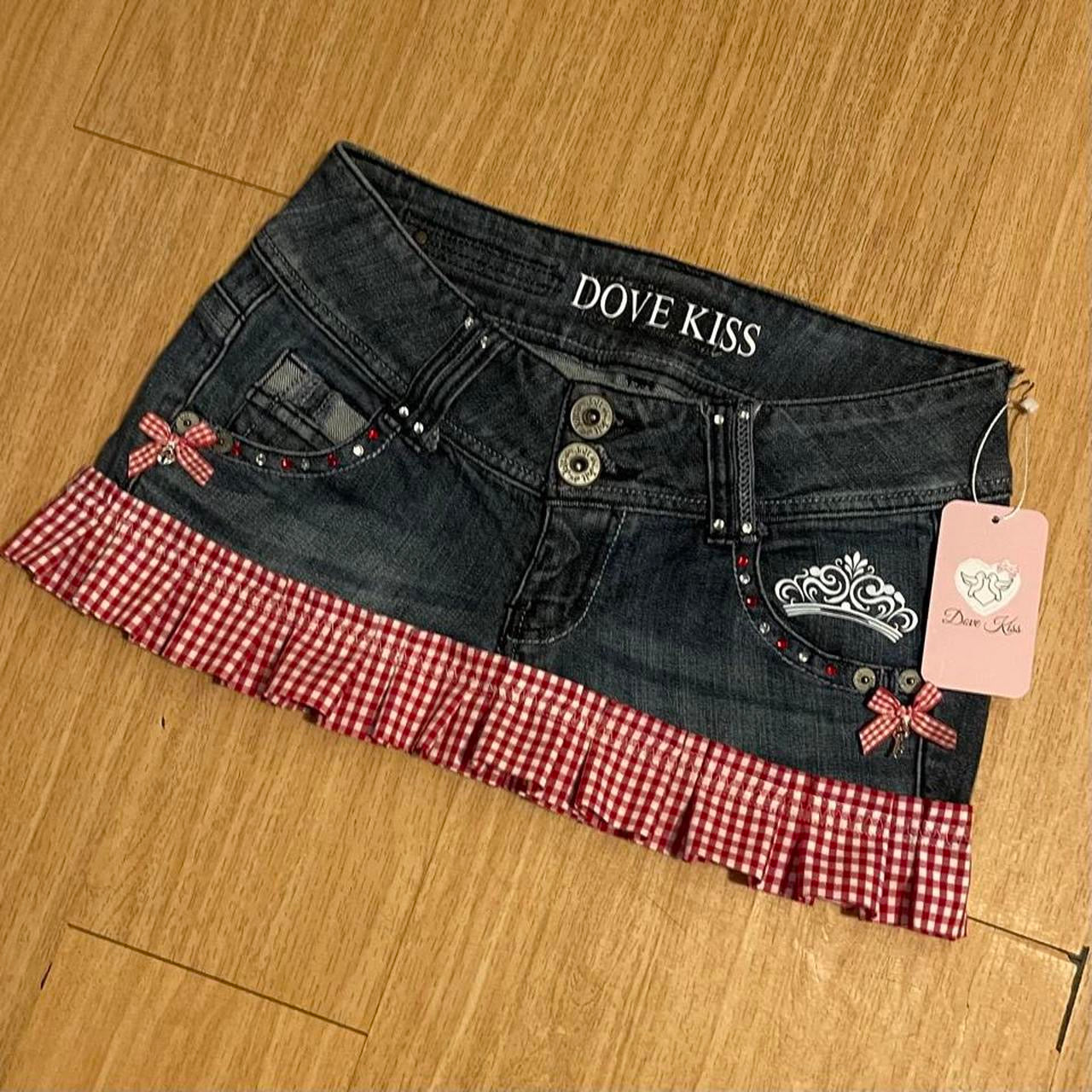 OOAK Y2K Farmer’s Daughter Princess Micro Mini Skirt