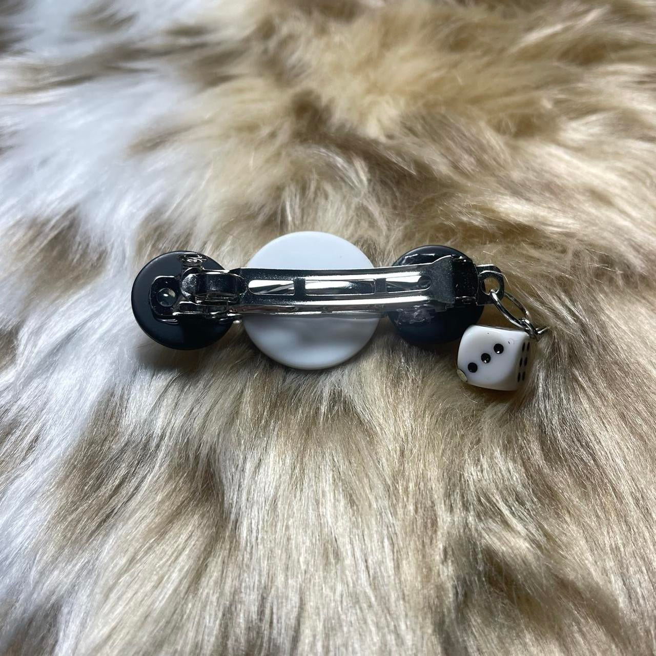 "ROLL THE DICE" Hair Barrette ୨୧