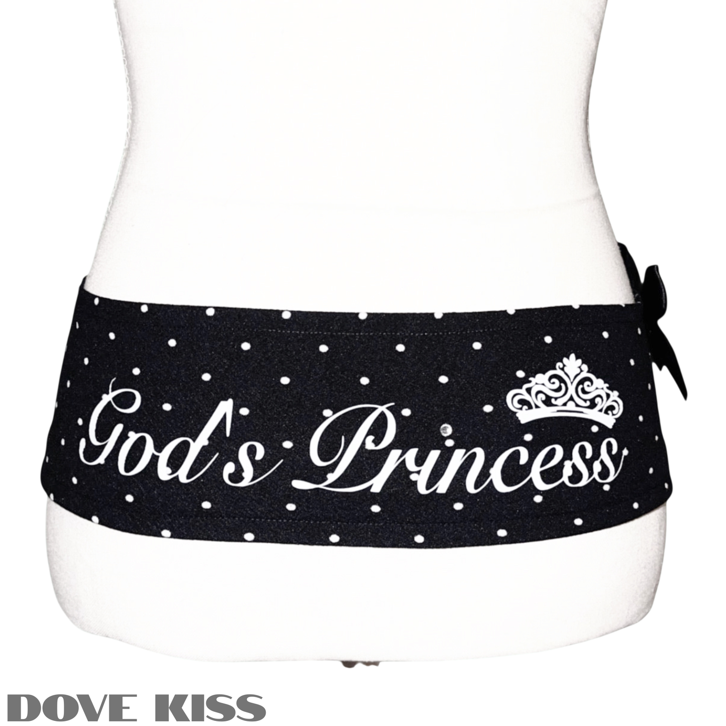 “GOD’S PRINCESS” Polka Dot Waistband
