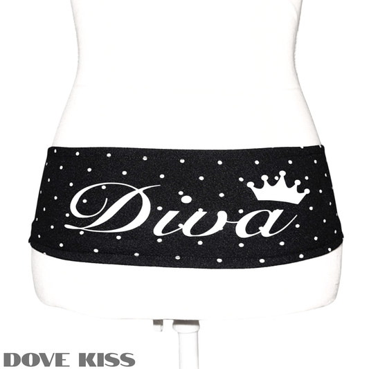 “DIVA” Polka Dot Waistband